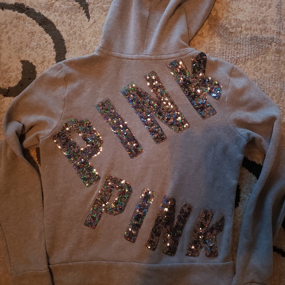 Pink zip up hoody